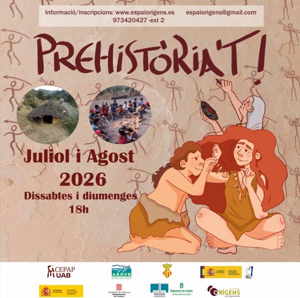 Prehistòria't Juliol i Agost 2026
