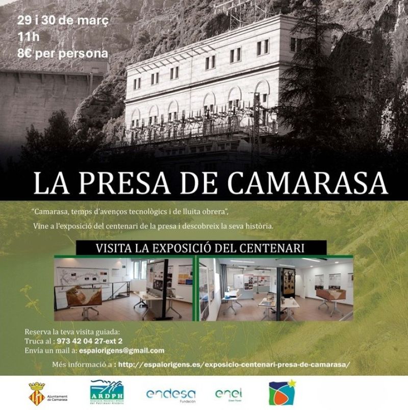 Visita a l'exposció del centenari de la Presa de Camarasa- Horaris març 2025